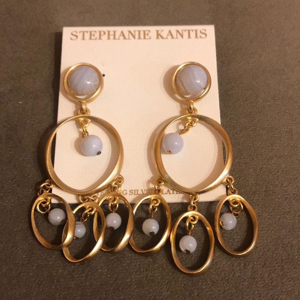 Stephanie Kantis 24k Gold Plated Earrings.